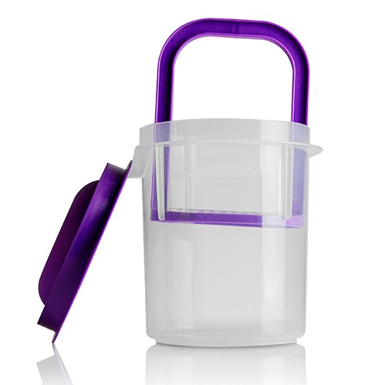 Kitchen utensil- Chilli  container 700ml (BPA FREE Polypropylene) Purple lid